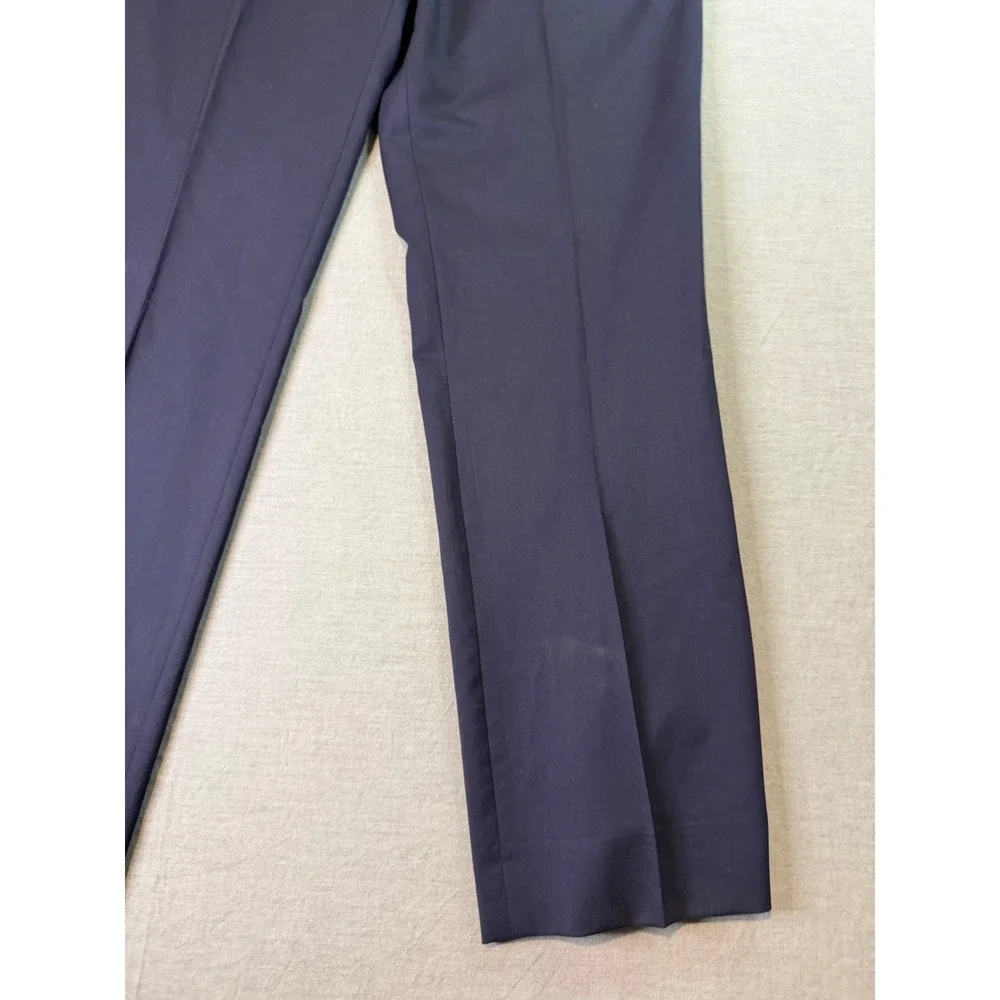 Banana Republic Dress Pants Mens 34x32 Navy Blue Good Marzotto Italian Wool Slim